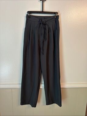 Women's XS Gray Trousers - Stretch Polyester Blend